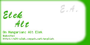 elek alt business card